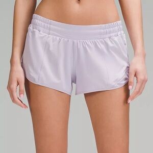 Lululemon Lilac Ether Hotty Hot Low Rise Shorts